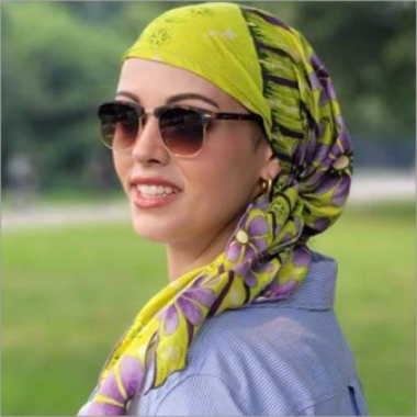 Bomullsscarf för hår